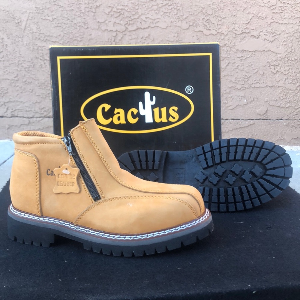 Cactus Leather Work Boots - Picture 2 of 5